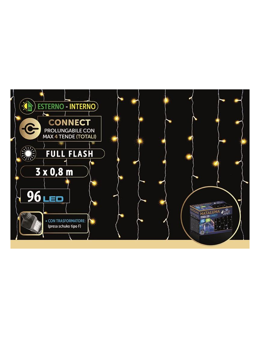 CLASSIC LED EST. TENDA  3x0,8mt CONNECT