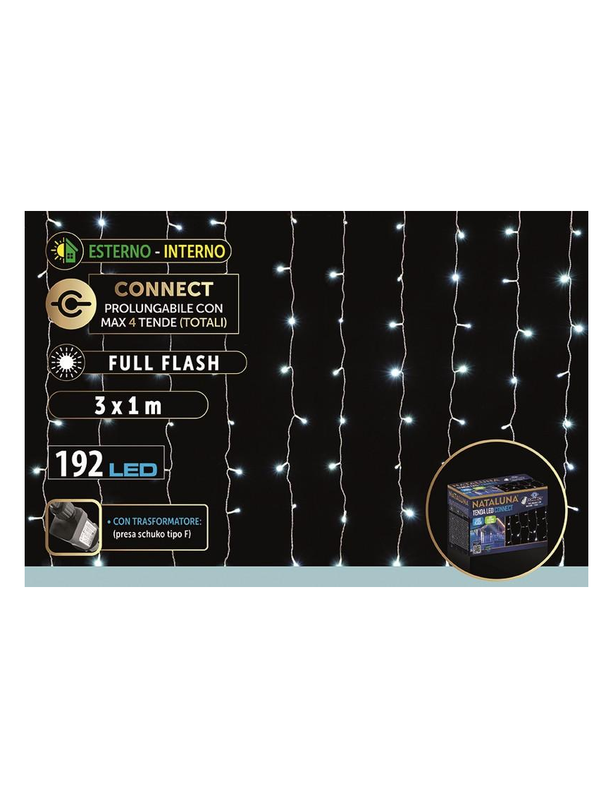 BIANCO LED EST. TENDA  3x1mt CONNECT