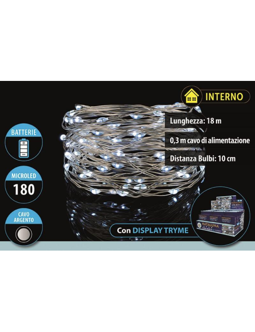 BIANCO   180MICROLED A BATT. 18mt U.INT