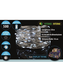 BIANCO  500MICROLED A BATT. 50mt U.EST