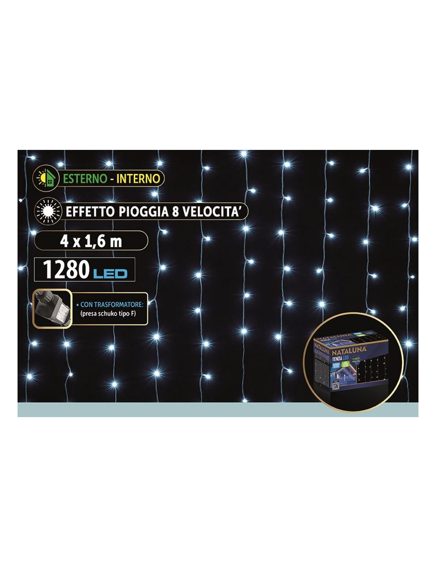 BIANCO TENDA EFF.PIOGGIA 4x1,6mt 1280L