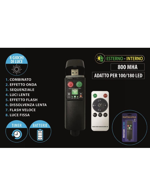 POWERBANK USB X LUCI  100/180LED