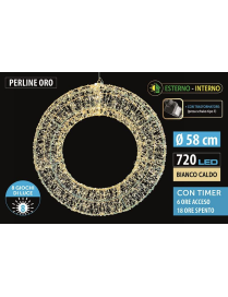 CLASSIC MET. GHIRLANDA 58cm 720 LUCI