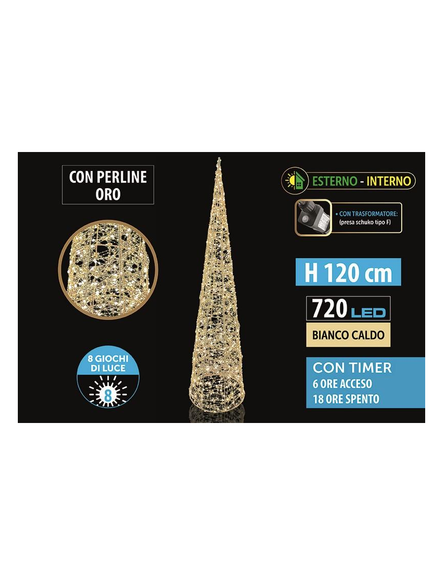 CLASSIC MET. ALBERO 120cm 720 LUCI