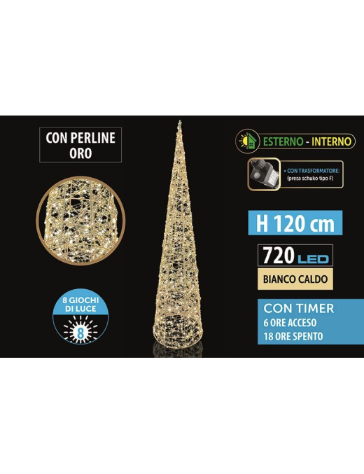 CLASSIC MET. ALBERO 120cm 720 LUCI