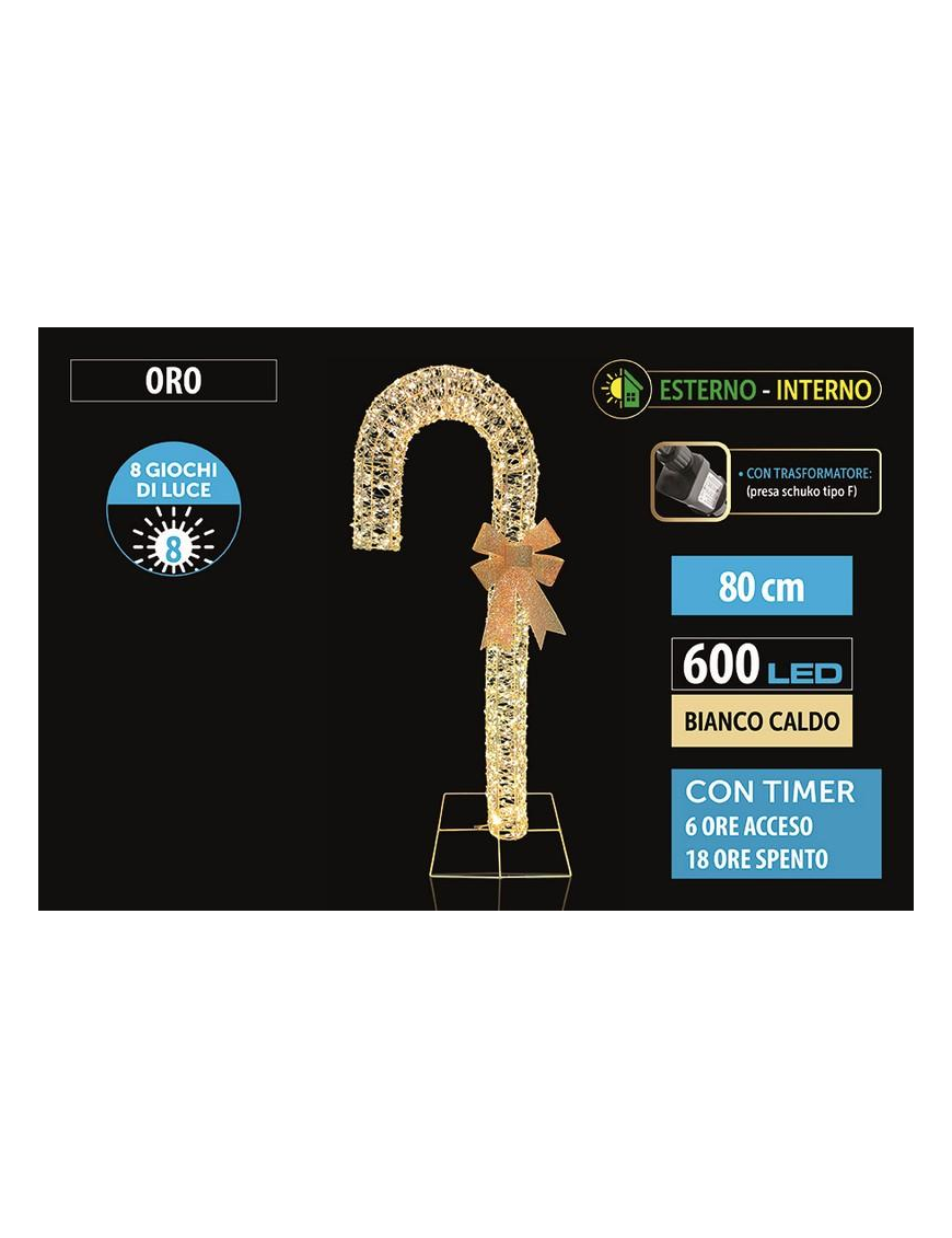 CLASSIC MET. CANDY 80cm 600 LUCI