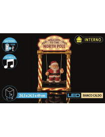 BABBO SU ALTALENA C/LED+MUSICA BATT+USB