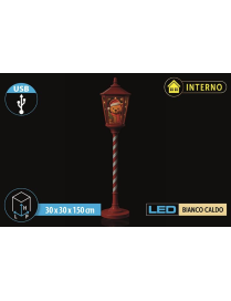 LAMPIONE A BATT. ORSO 150cm USB