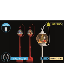 LAMPIONE A BATT. C/LED-MUSIC-NEVE 172cm