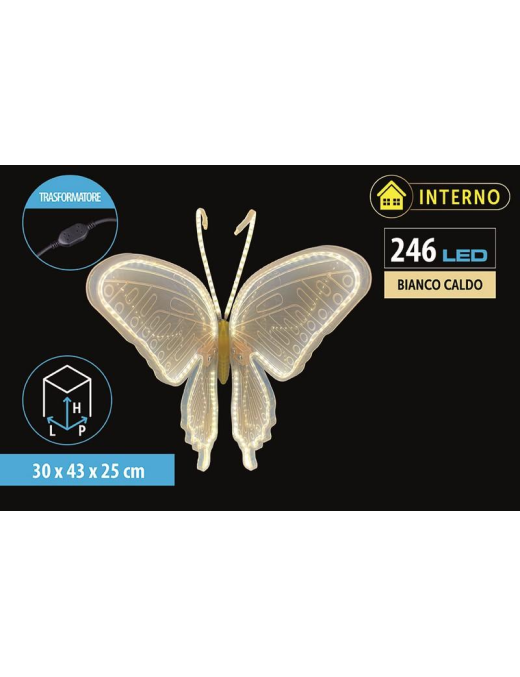 CLASSIC FARFALLA 246LED 30x43x25cm