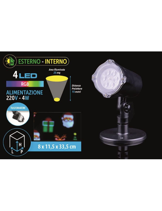 PROIETTORE DA ESTERNO 4x1W IP65 5166439