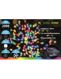 MULTICOLOR CAVO V. 2000LED U.EST 100+5mt