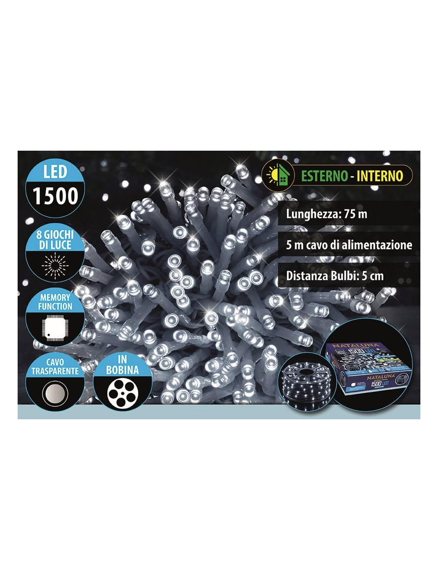 BIANCO CAVO T. 1500LED U.EST 75+5mt