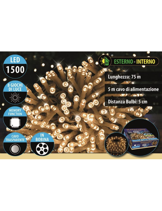CLASSIC CAVO T. 1500LED U.EST 75+5mt