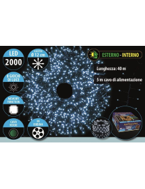 BIANCO CAVO V. CLUSTER 2000LED 40+5mt