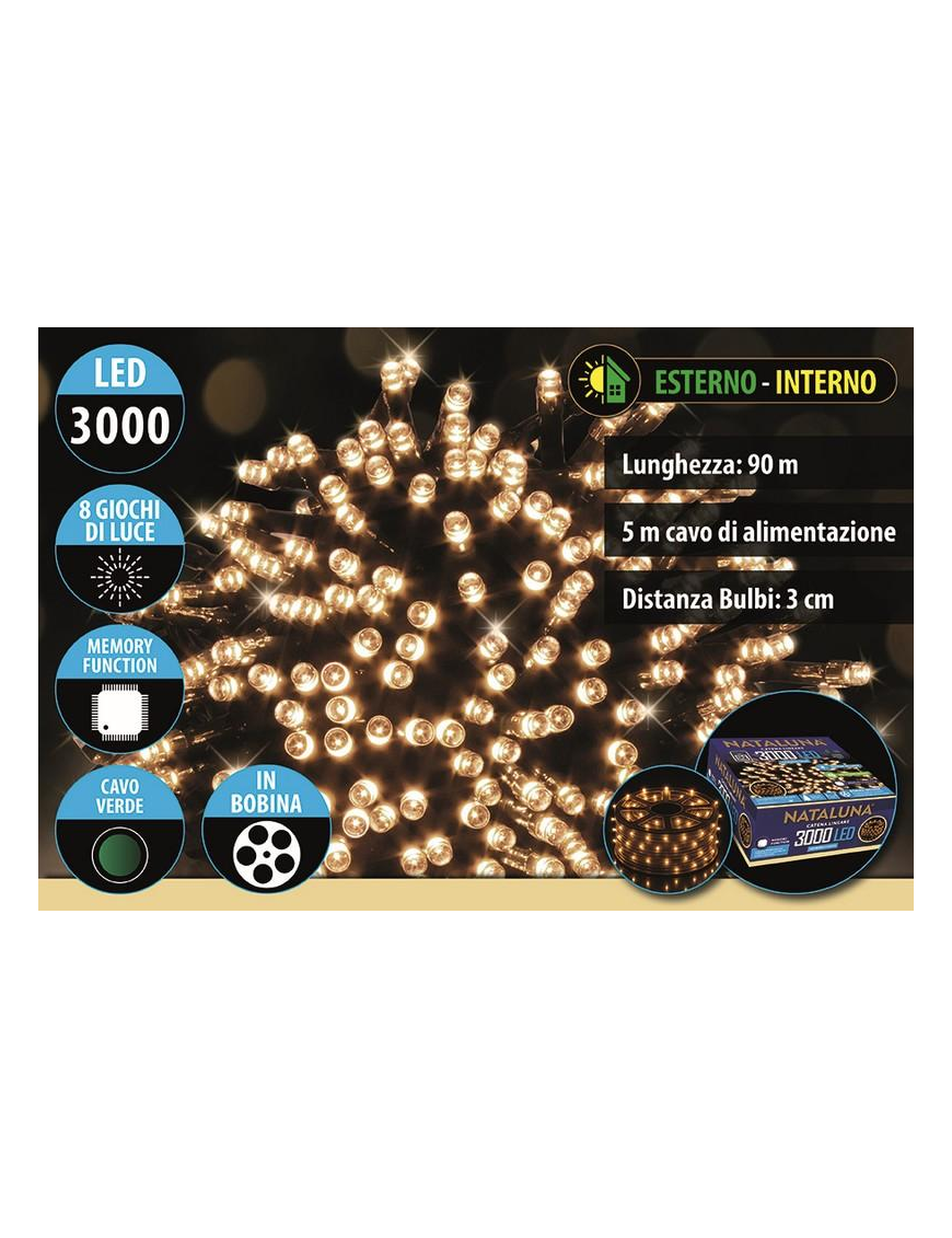 CLASSIC CAVO V. 3000LED U.EST 90+5mt