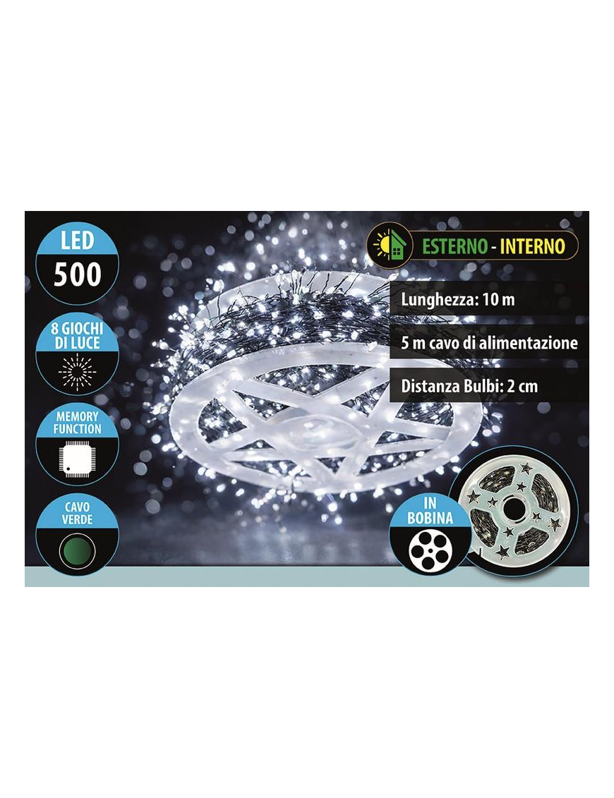 BIANCO CAVO V.   500MICROLED GRAPP 10+5m