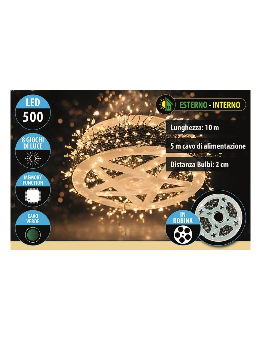 CLASSIC CAVO V.   500MICROLED GRAP 10+5m
