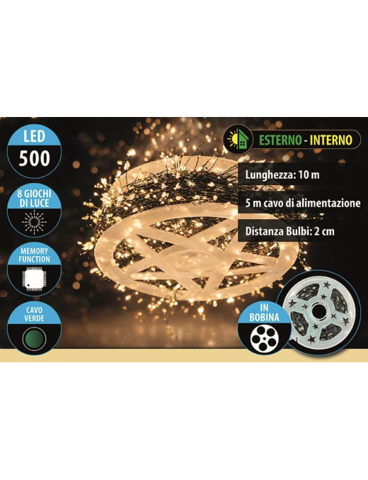 CLASSIC CAVO V.   500MICROLED GRAP 10+5m