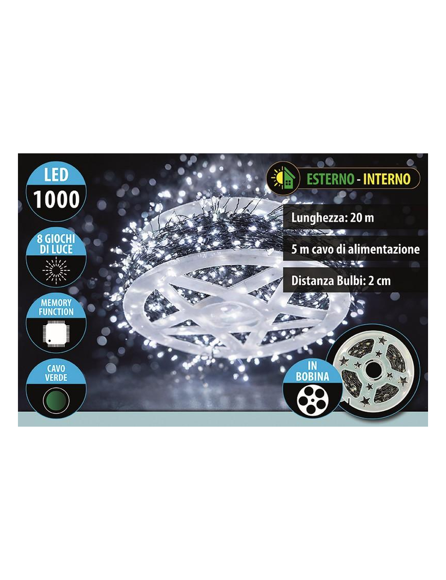 BIANCO CAVO V.  1000MICROLED GRAPP 20+5m