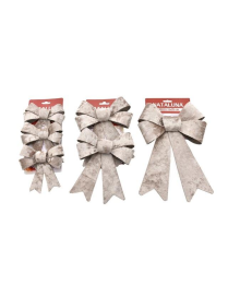 COCCARDA NATALIZIA BEIGE 3MIS 3106979 $$