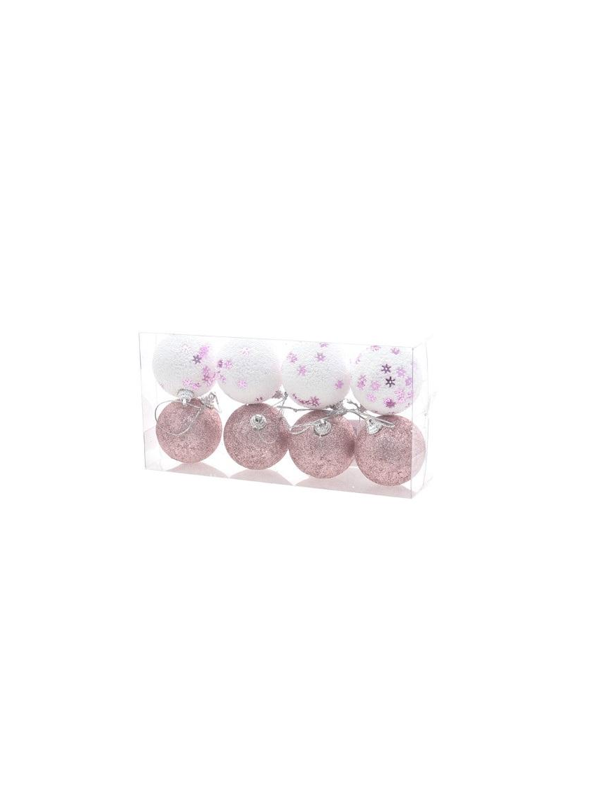 DEC.73A ROSA SFERE  6cm 8pz 40729277 $$