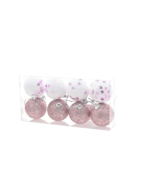 DEC.73A ROSA SFERE  6cm 8pz 40729277 $$