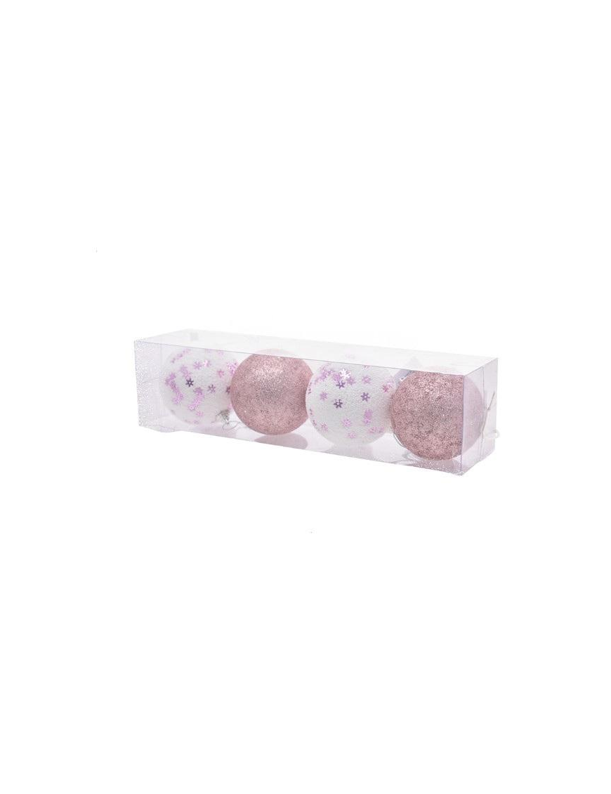 DEC.73A ROSA SFERE  8cm 4pz 40729307 $$