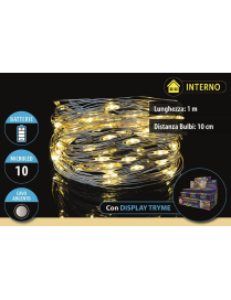 CLASSIC 10 MICROLED A BATTERIA 1 METRI UTILIZZO INTERNO