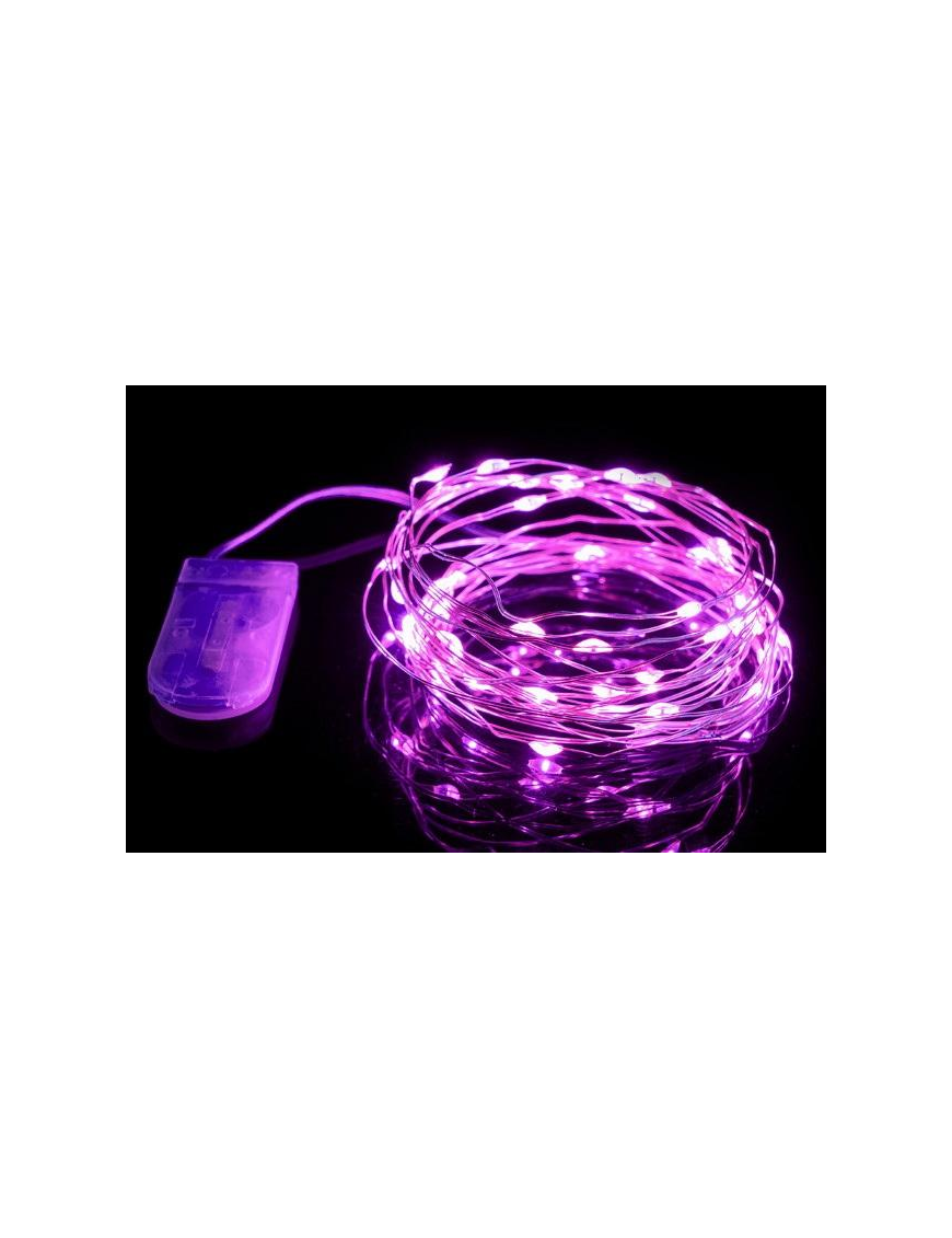 FUXIA 10MICROLED A BATT. 1MT U.INTERNO$$