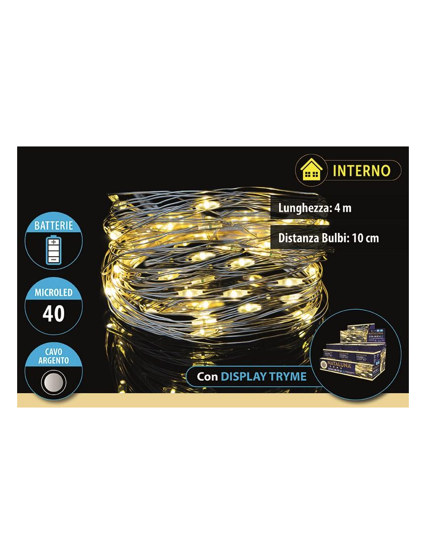CLASSIC 40 MICROLED A BATTERIA 4 METRI UTILIZZO INTERNO