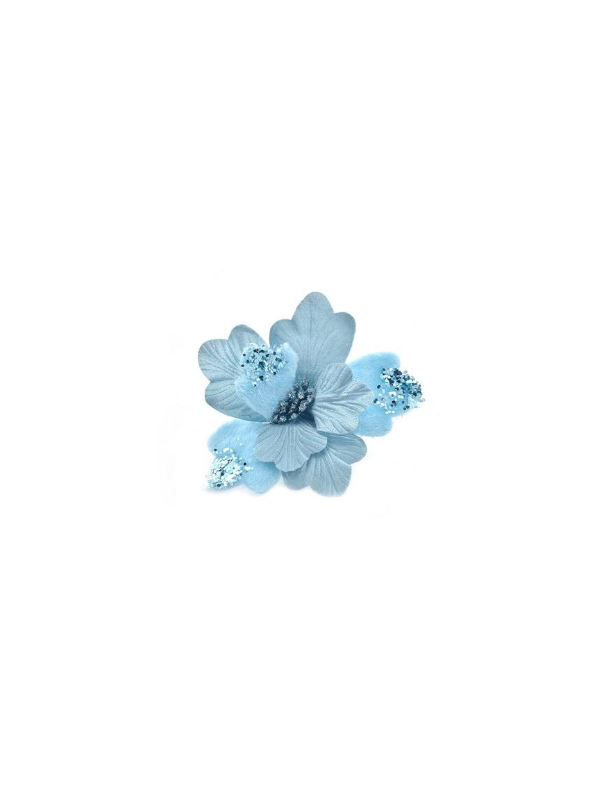 M.927011 FIORE GAMBO CORTO CELESTE$$