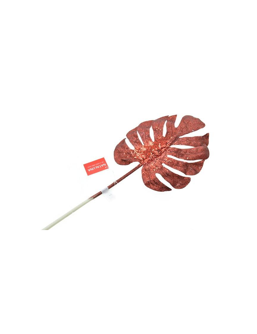 M.W2 FOGLIA DECORATIVA 60cm ROSSO $$