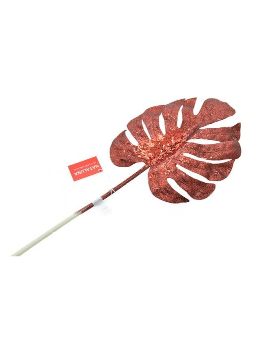 M.W2 FOGLIA DECORATIVA 60cm ROSSO $$