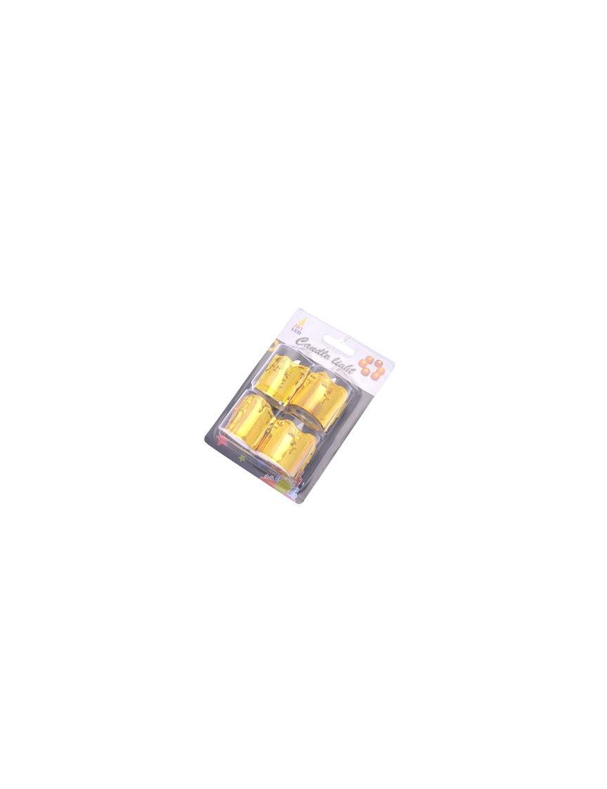 MOCCOLI A LED ORO 4 PEZZI