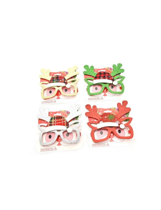 GLASSES WITH REINDEER ANtlers