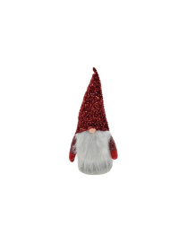 GNOMO PAILLETTES ROSSO 50cm $$