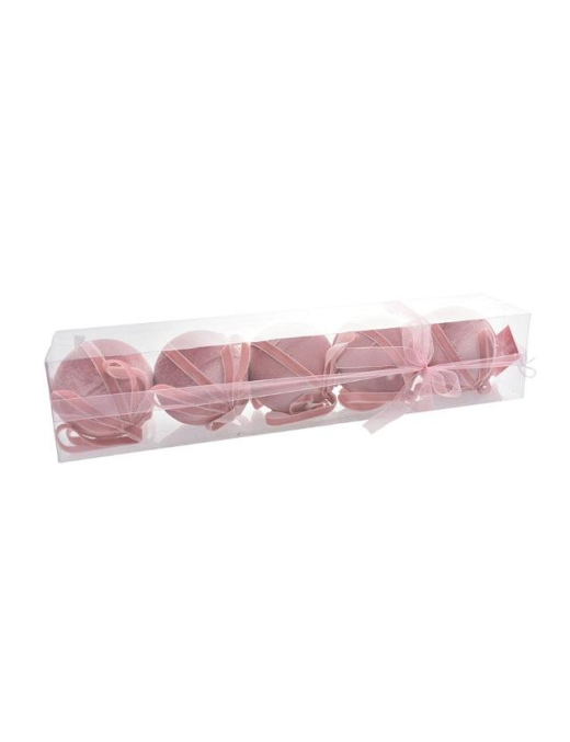 DEC.37 ROSA SFERE 10cm 5pz 407215425 $$
