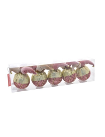 DEC.63 ROSA SFERE  8cm 5pz 407216287 $$