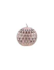 CANDELA COL.ROSA F.SFERA 9x9x8,8cm $$