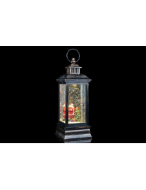 LANTERNA LUMINOSA CON BABBO 10x10x28 CENTIMETRI