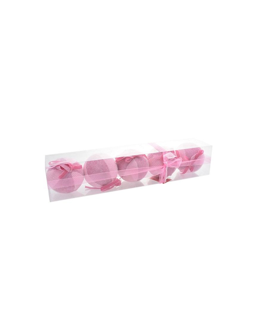 DEC.13 ROSA SFERE 10cm 5pz 54615787 $$