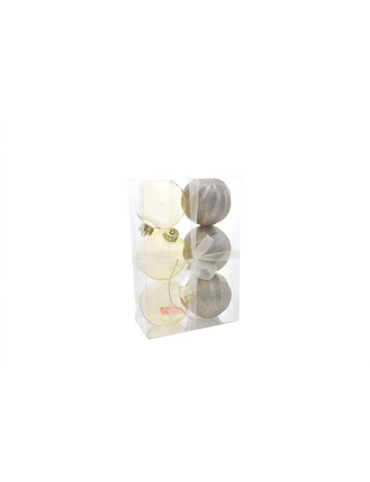 L.DES.3 CHAMPAGNE SFERE 10cm 6pz 54617$$