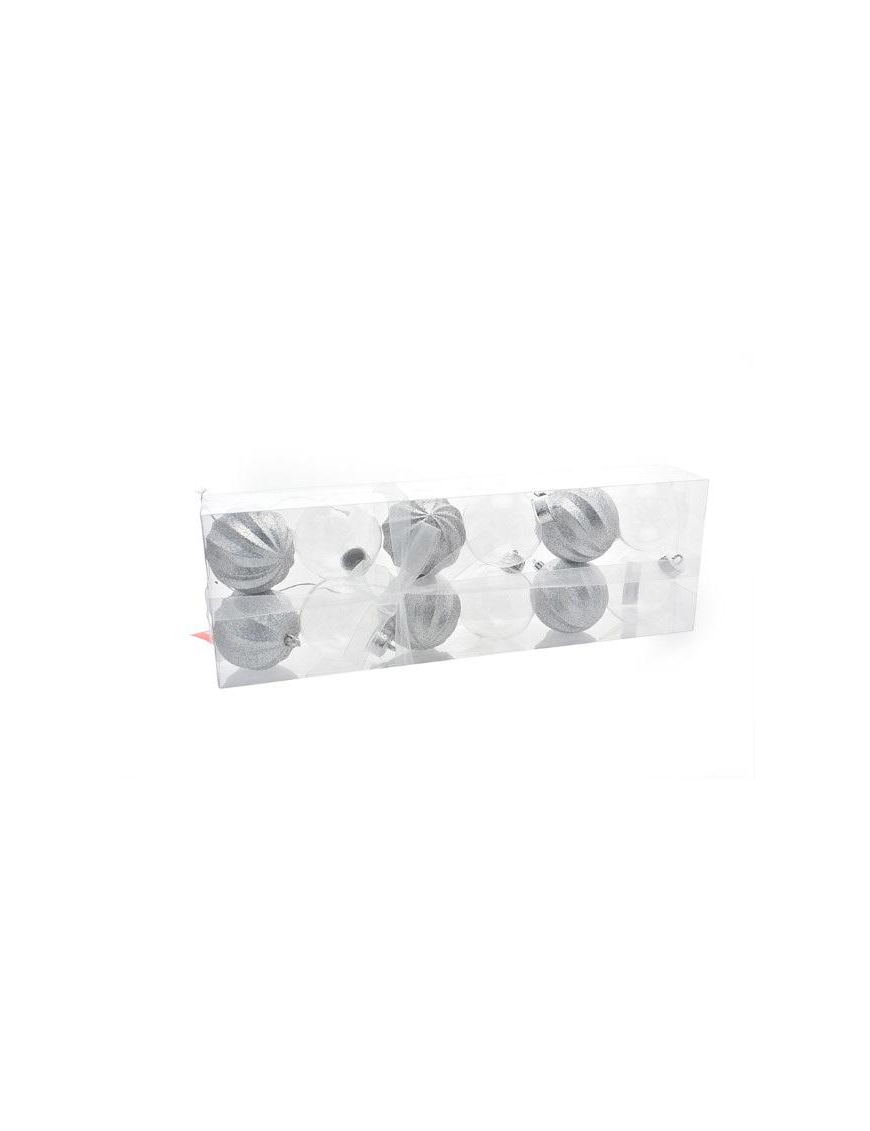 L.DES.3 ARGENTO SFERE  8cm 12pz 546177$$