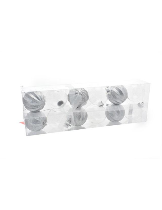 L.DES.3 ARGENTO SFERE  8cm 12pz 546177$$