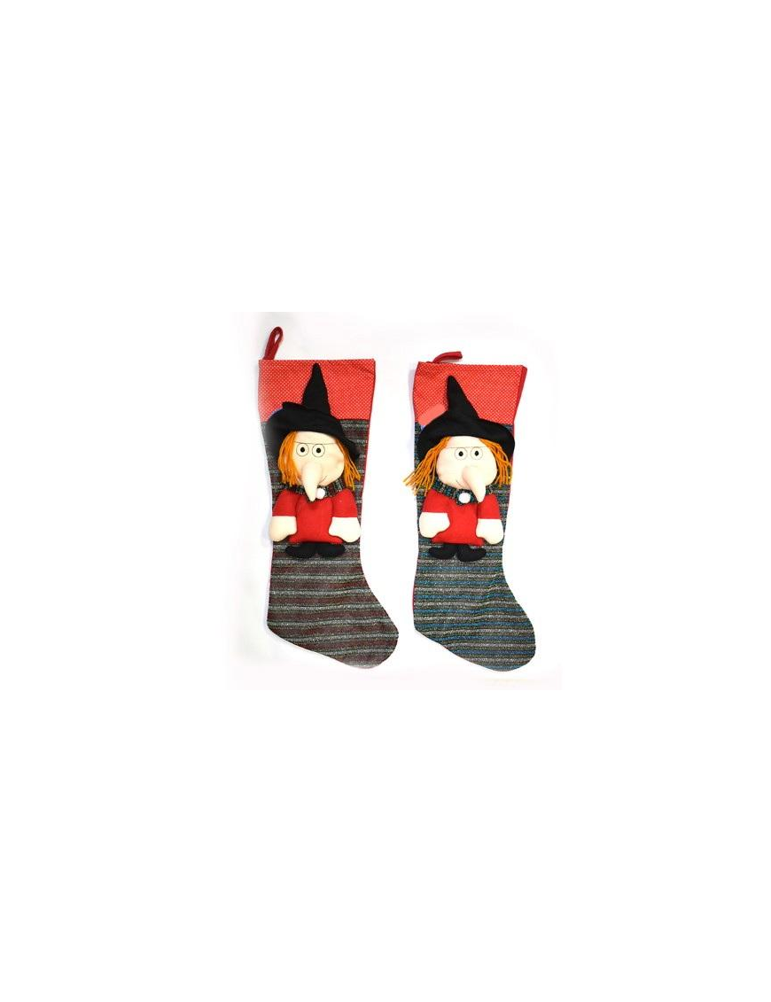 FABRIC SOCK 57x24 CENTIMETERS WITH BEFANA