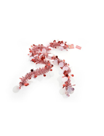 GARLAND WIRE WITH WHITE DECORATION CENTIMETERS 12x2m