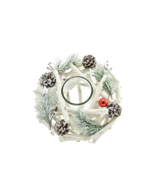 L.WOOD C. P/TEA-LIGHT 1P 30cm 6165246$$