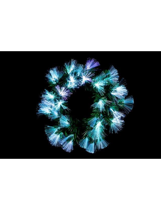 CORONA VERDE 35cm C/36 LED MULTICOL$$