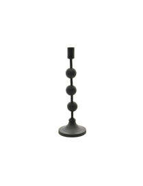 CANDELABRO NERO 1CANDELA 9x9x29 cm